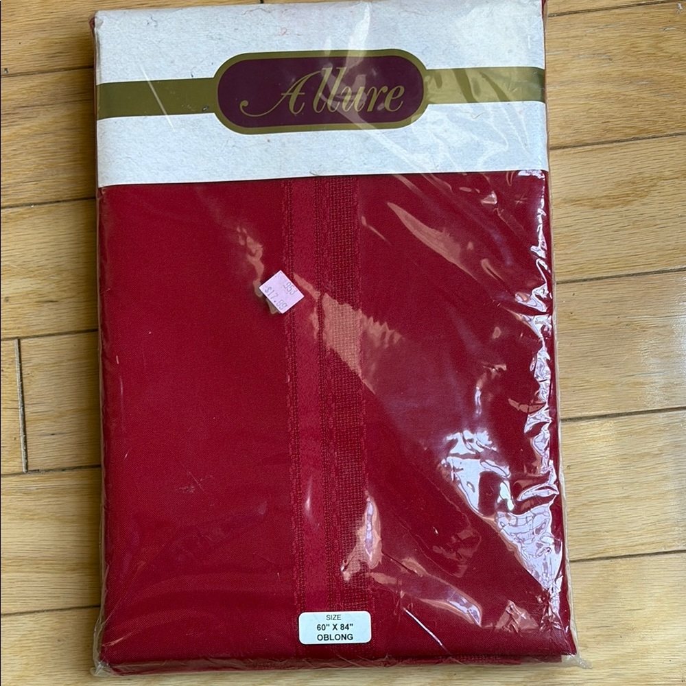 Allure Red Oblong Tablecloth